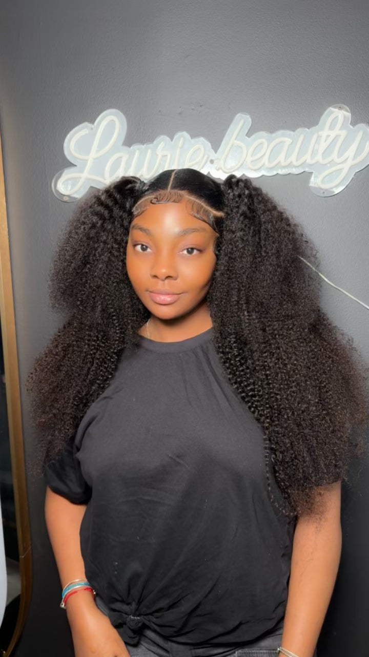 Kinky curly 13/6 full frontal 280% density